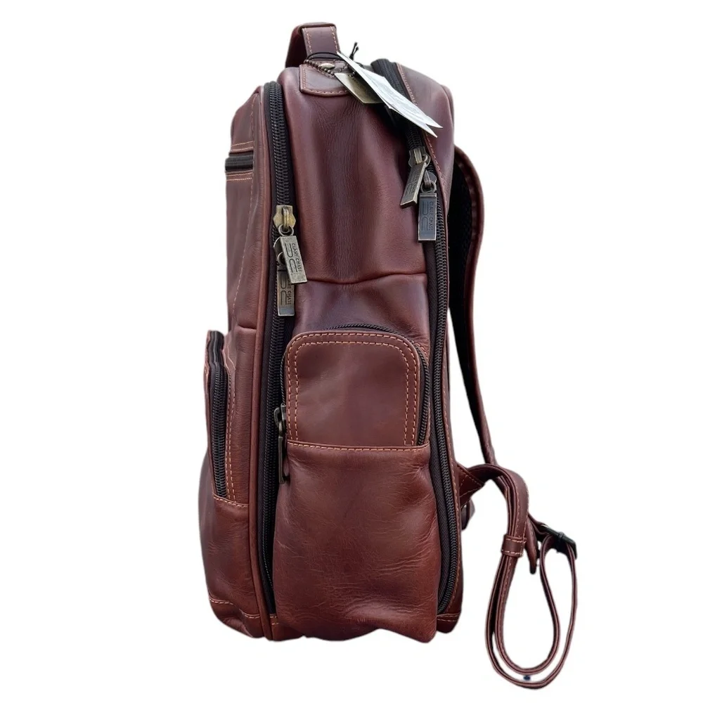NWT Claire Chase National Championship Legendary Executive Backpack Brown Crease